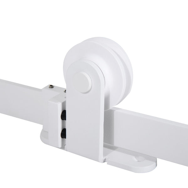 English Elm Rustic Carbon Steel Sliding Door Hardware Kit for Farmhouse and Loft Interiors T3971P384153