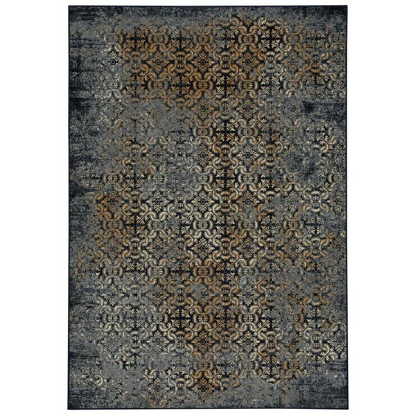 Capel Rugs Metropolis-del Urban Chic Area Rug - Luxurious New Zealand Wool For Modern Home Décor Elegance Navy, Gold 100% Nz Wool 3410rs07101100475