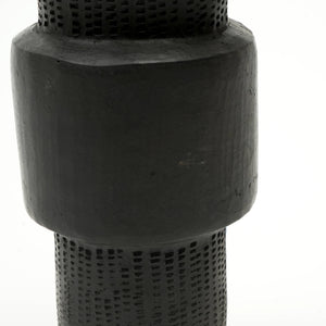 English Elm Longpi Handmade Black Pottery Décor Object | Elegant Clay Art Centerpiece For Modern Interiors B346P369760