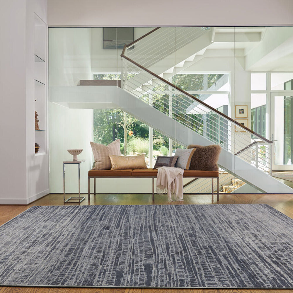 Capel Rugs Metropolis-skyline Wool Area Rug - Urban Chic Design For Modern Living Spaces And Interiors Slate 100% Nz Wool 3412rs03110506440