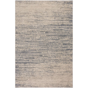 Capel Rugs Metropolis-skyline Wool Area Rug - Urban Chic Design For Modern Living Spaces And Interiors Cream, Blue 100% Nz Wool 3412rs06070910640