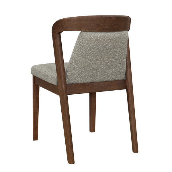 English Elm Christopher Knight Home® - Upholstered Backrest Armless Dining Chairs - Sleek Mid-Century Fabric Seats on Durable Oak Frame, 300lb Capacity Light Brown,Walnut N771P346002W