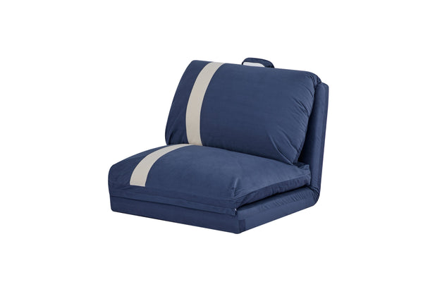 English Elm ARIA Modern Floor Sofa Bed with 6-Position Adjustable Back, Quick 5-Second Fold, Corduroy Comfort Navy Blue W3391P324410