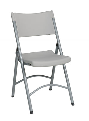 OSP Home Furnishings Resin Chair with Steel Frame Lightweight Contoured Seat for Indoor Outdoor Events PC-03