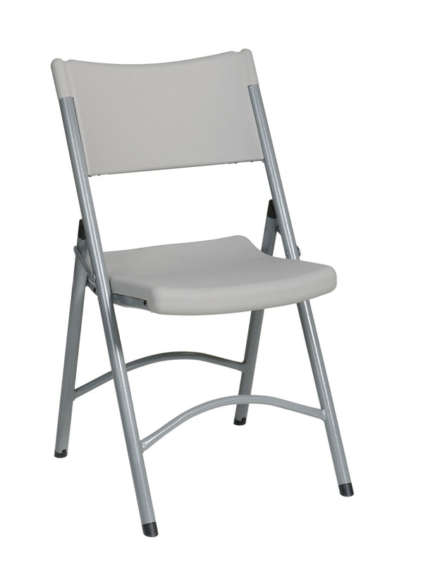 OSP Home Furnishings Resin Chair with Steel Frame Lightweight Contoured Seat for Indoor Outdoor Events PC-03