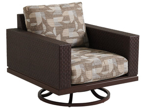 Lexington Tommy Bahama Outdoor 3420-11sw-40 Abaco Swivel Lounge Chair - Elegant Outdoor Seating With Sophisticated Design & Comfort  Wood 3420-11sw-40