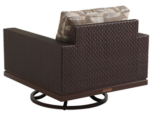 Lexington Tommy Bahama Outdoor 3420-11sw-40 Abaco Swivel Lounge Chair - Elegant Outdoor Seating With Sophisticated Design & Comfort  Wood 3420-11sw-40