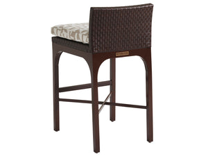 Lexington Tommy Bahama Outdoor 3420 Abaco Bar Stool - Elegant Contemporary Design In English Walnut & Woven Leather Finish  Wood 3420-16-40