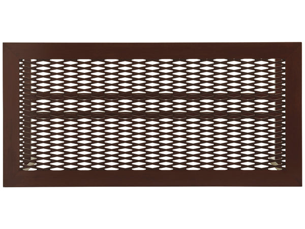 Lexington Tommy Bahama Outdoor 3420-873 High/Low Bistro Table - Elegant Outdoor Dining With Artisan Finish & Durable Sintered Stone Top Medium Brown Wood 3420-873