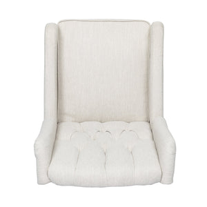 English Elm Christopher Knight Home® - Classic Linen Recliner Chair with 360° Swivel and Manual Recline, Durable Frame, Cozy Upholstery Beige 66842.00BGE