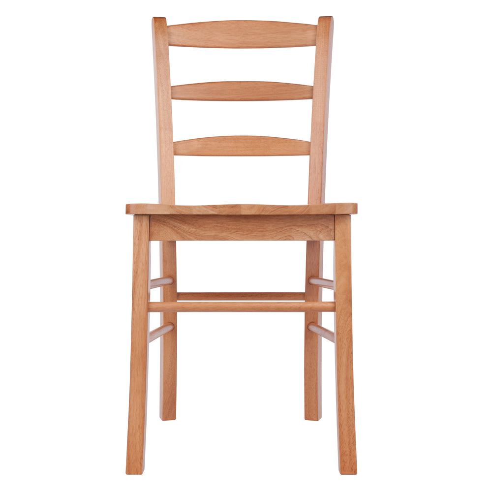 Winsome Wood Benjamin 2-piece Ladder-back Chair Set - Elegant Light Oak Dining Chairs For Home Decor Upgrade Light Oak Solid Wood 34232-winsome-wood