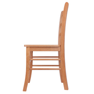 Winsome Wood Benjamin 2-piece Ladder-back Chair Set - Elegant Light Oak Dining Chairs For Home Decor Upgrade Light Oak Solid Wood 34232-winsome-wood