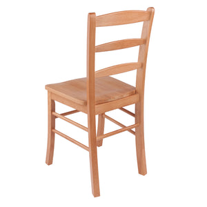 Winsome Wood Benjamin 2-piece Ladder-back Chair Set - Elegant Light Oak Dining Chairs For Home Decor Upgrade Light Oak Solid Wood 34232-winsome-wood