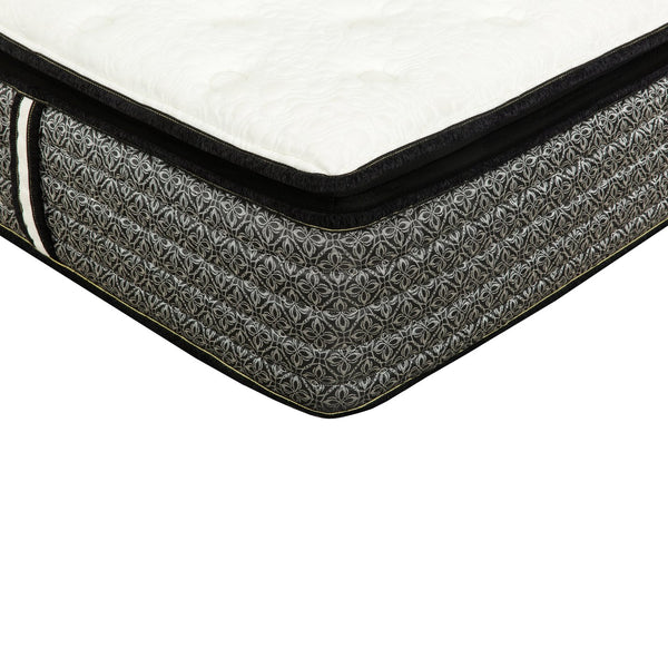 English Elm Premium 16 in. Pocket Coil Hybrid Mattress Queen Plush Euro Top Gel Memory Foam for Cool Comfort Grey+White 64 L x 15 W x 15 H B011P203032