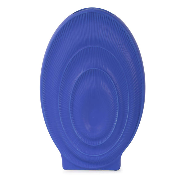 Howard Elliott Radiant Decorative Ceramic Vase - Bold Design, Textured Finish, Perfect For Home Or Office Decor Blue Ceramic 34265-howard-elliott