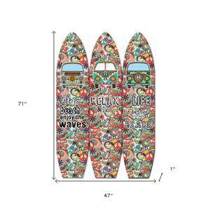 Homeroots 71" Red And Black Solid Wood Folding Three Panel Screen Room Divider   342734