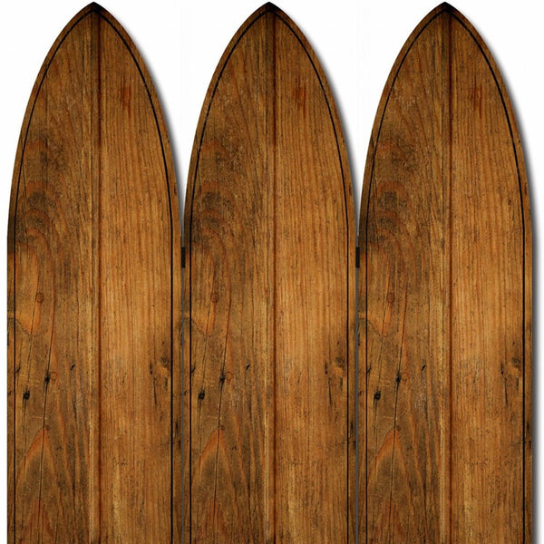 Homeroots 71" Brown Solid Wood Folding Three Panel Screen Room Divider   342735