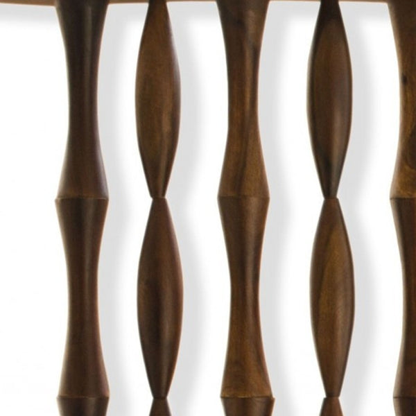 Homeroots 74" Natural Solid Wood Three Panel Screen Room Divider  Wood 342744