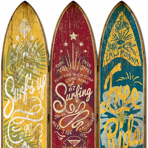 Homeroots 71" Blue Red And Yellow Solid Wood Folding Three Panel Screen Room Divider   342762