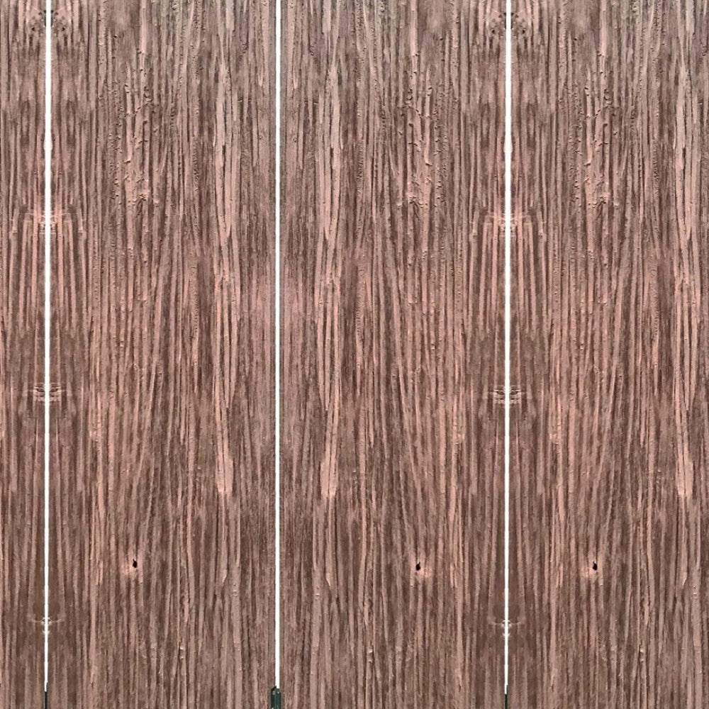 HomeRoots 84" Stylish Brown Folding Four Panel Screen Divider - Versatile Privacy Solution for Any Space 342772