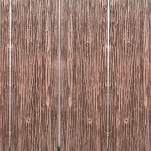 Homeroots 84" Brown Folding Four Panel Screen Room Divider  Wood 342772