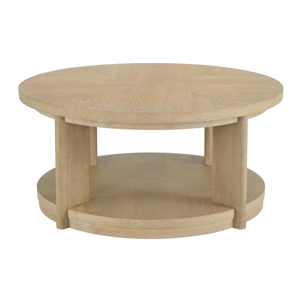 English Elm Wallace & Bay - Tan Coffee Table - Solid Wood Sand Dune Finish, Contemporary 40" Square Design, Low-Maintenance Elegance B2709P212394
