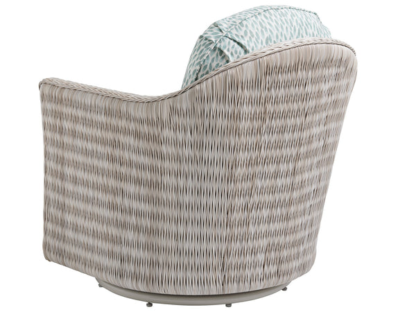 Lexington Tommy Bahama Outdoor 3430-10sw-40 Seabrook Swivel Lounge Chair - Elegant Outdoor Seating With All-weather Wicker Design  Wood 3430-10sw-40