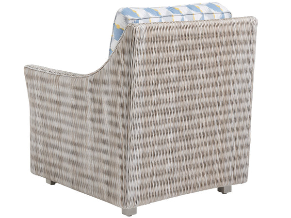 Lexington Tommy Bahama Outdoor 3430-11-40 Chair - Elegant Outdoor Seating In Oyster White With All-weather Wicker And Glass Top  Wood 3430-11-40