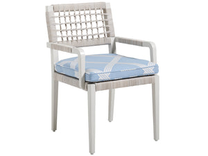 Lexington Tommy Bahama Outdoor 3430-13-40 Seabrook Dining Arm Chair - Stylish Outdoor Seating With Durable Wicker And Glass Top  Wood 3430-13-40