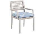 Tommy Bahama Outdoor 3430-13-40 Seabrook Dining Arm Chair - Stylish Outdoor Seating with Durable Wicker and Glass Top