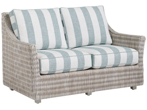 Lexington Tommy Bahama Outdoor 3430-22-40 Seabrook Loveseat - Elegant Outdoor Seating With Durable Wicker And Contemporary Design  Wood 3430-22-40