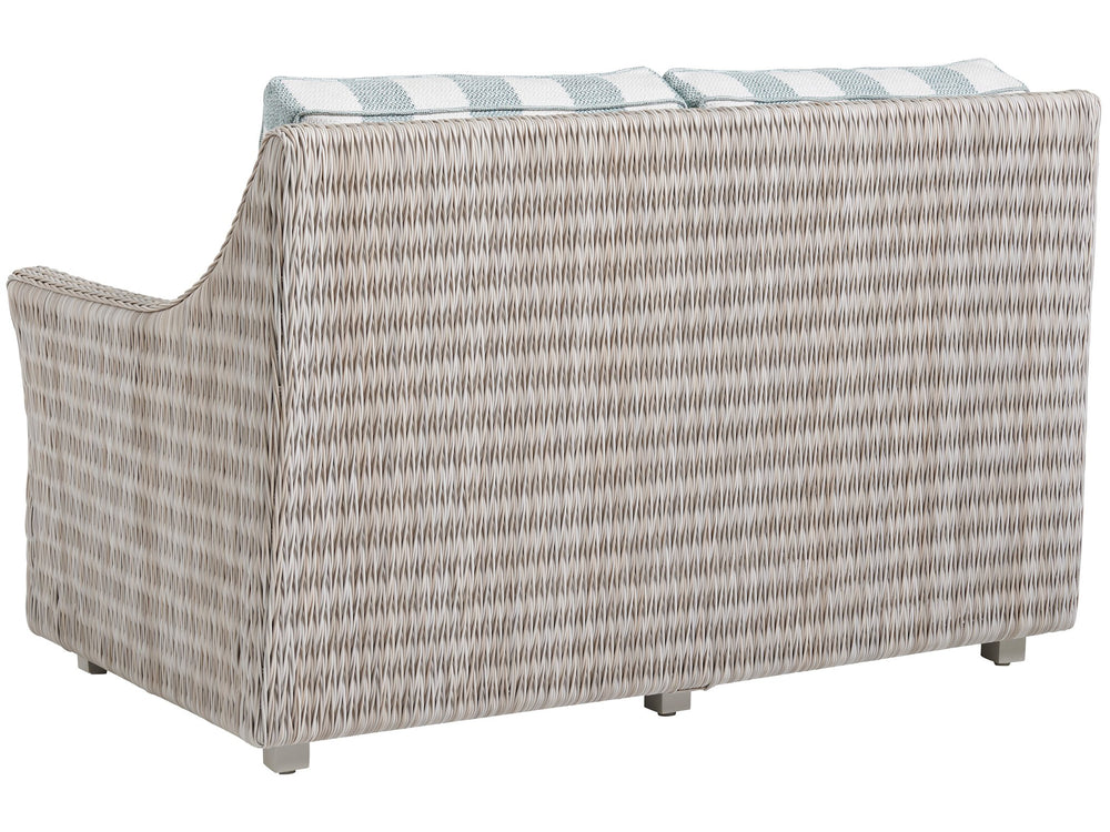 Lexington Tommy Bahama Outdoor 3430-22-40 Seabrook Loveseat - Elegant Outdoor Seating With Durable Wicker And Contemporary Design  Wood 3430-22-40