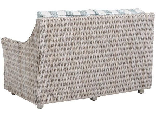 Lexington Tommy Bahama Outdoor 3430-22-40 Seabrook Loveseat - Elegant Outdoor Seating With Durable Wicker And Contemporary Design  Wood 3430-22-40