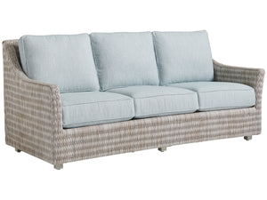 Lexington Tommy Bahama Outdoor 3430-33-40 Seabrook Sofa - Casual Outdoor Living With Stylish Herringbone Wicker And Elegant Design  Wood 3430-33-40
