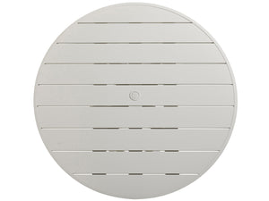 Lexington Tommy Bahama Outdoor 3430-870c Seabrook Round Dining Table – Stylish Outdoor Living With Herringbone Wicker & Glass Top Ivory Wood 3430-870c