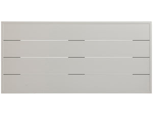 Lexington Tommy Bahama Outdoor 3430-873 Seabrook High/Low Bistro Table - Stylish Outdoor Dining With Oyster White Finish & Glass Top Ivory Wood 3430-873