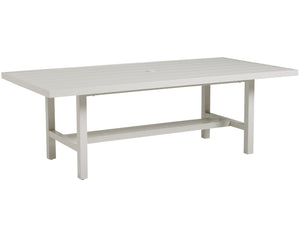 Lexington Tommy Bahama Outdoor 3430-877 Seabrook Rectangular Dining Table - Elegant Outdoor Design With Oyster White Finish Ivory Wood 3430-877