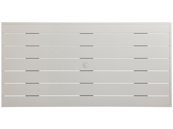 Lexington Tommy Bahama Outdoor 3430-877 Seabrook Rectangular Dining Table - Elegant Outdoor Design With Oyster White Finish Ivory Wood 3430-877