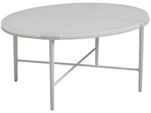 Lexington Tommy Bahama Outdoor 3430-947c Seabrook Bunching Cocktail Table - Elegant Outdoor Living With Artistic White Glass Top Ivory Wood 3430-947c