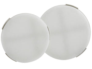 Lexington Tommy Bahama Outdoor 3430-957c Seabrook Tiered End Table - Contemporary Outdoor Accent With Artistic White Glass Top Ivory Wood 3430-957c