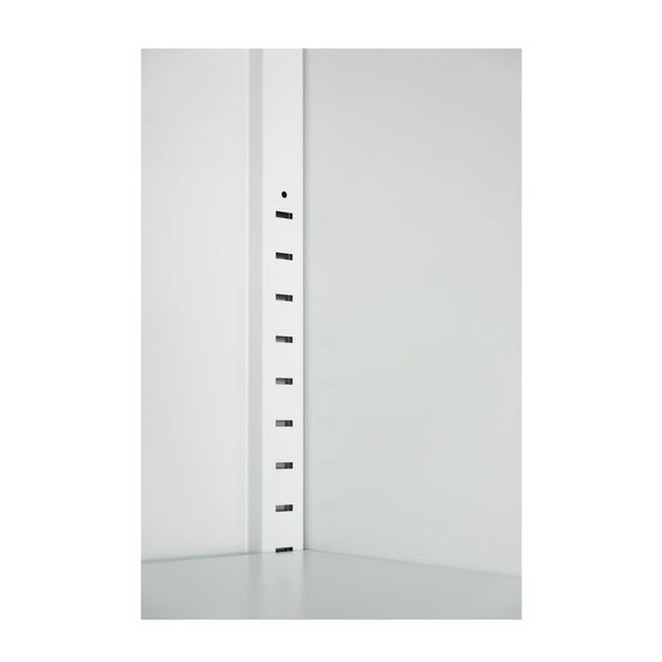 English Elm 60" Tall Metal Wardrobe Cabinet with Drawer & Adjustable Shelf, Steel 2-Door Closet for Small Spaces W3387P351621