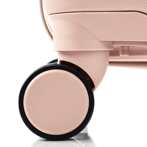 English Elm Luggage 3 Piece Abs Hard Shell Set with Usb Port Cup Holder and Spinner Wheels Pink N726P170956P