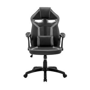 English Elm Aspect Racing Style Gaming Chair Faux Leather Mesh High Back with Lumbar Pillow B2736P464851