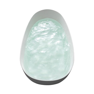 English Elm 67 Inch Freestanding Soaking Tub Eco Stone Resin Matte Finish Spa Bath Retreat T3785P353950