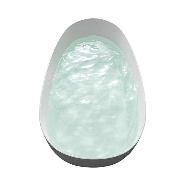 English Elm 67 Inch Freestanding Soaking Tub Eco Stone Resin Matte Finish Spa Bath Retreat T3785P353950