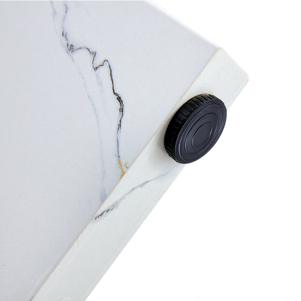 English Elm Round 42" Dining Table for 4-6 — Modern MDF Round Kitchen Table, 330lb Capacity, Café & Office Use N752P186173K