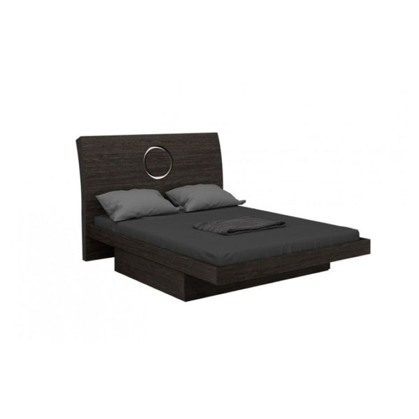 HomeRoots Four Piece Gray Solid Wood Bedroom Set - Modern Design with Mirror, Ample Storage & Durability 343929