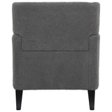 Christopher Knight Home® - Noble House - - Upholstered Accent Chair Tufted Armchair For Living Room And Bedroom, Dark Grey