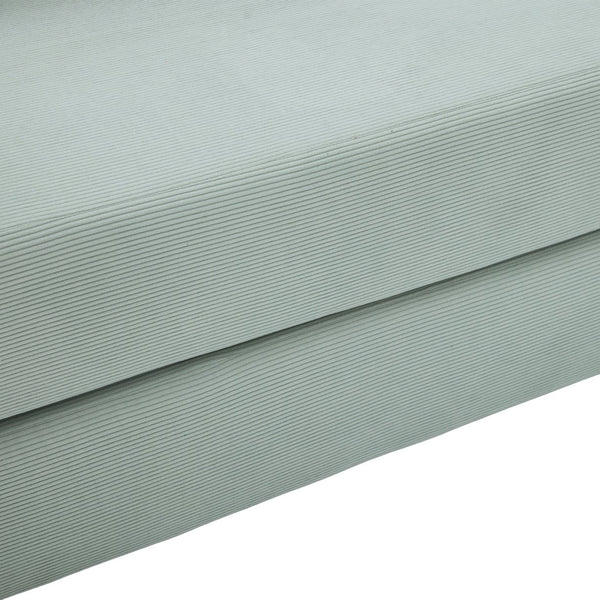 English Elm UNITED modular foldable sofa with metal frame, corduroy upholstery, side pocket & quick assembly convenience Mint Blue W1568P375643