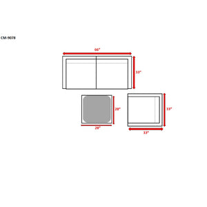 English Elm Fully Assembled 4-Piece Wicker Sectional Set With Machine-Washable Cushions For Outdoor Comfort B120S00138